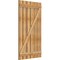 Ekena Millwork Spaced Board-n-Batten Shutters w/Z-Bar, Rough Sawn Western Red Cedar, 34 3/4W x 61H, PR RBS06Z35X061RWR - alternate 5